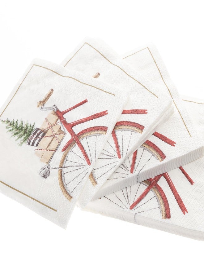 جرافيك مناديل كوكتيل بتصميم دراجات مائية من جرافيك | حفلة عيد الميلاد | حلويات، مشروبات، قهوة | مناديل ورقية للاستخدام مرة واحدة، 3 طبقات | 5 بوصات × 5 بوصات | 40 قطعة - Image 2